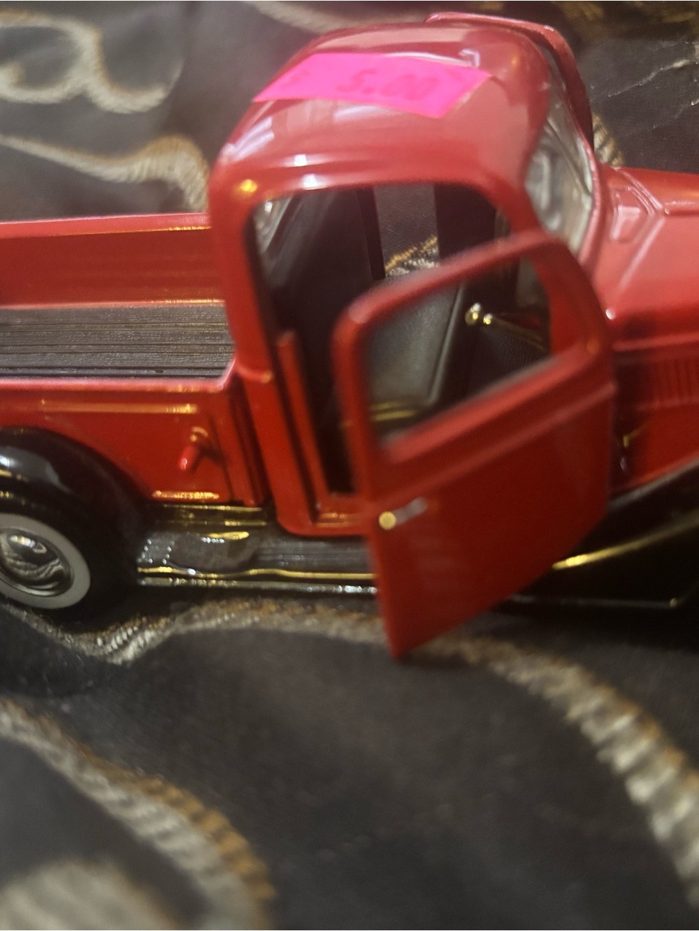 1937 ford pickup Red Kids Toy Pickup Truck - Die-Cast Collectible